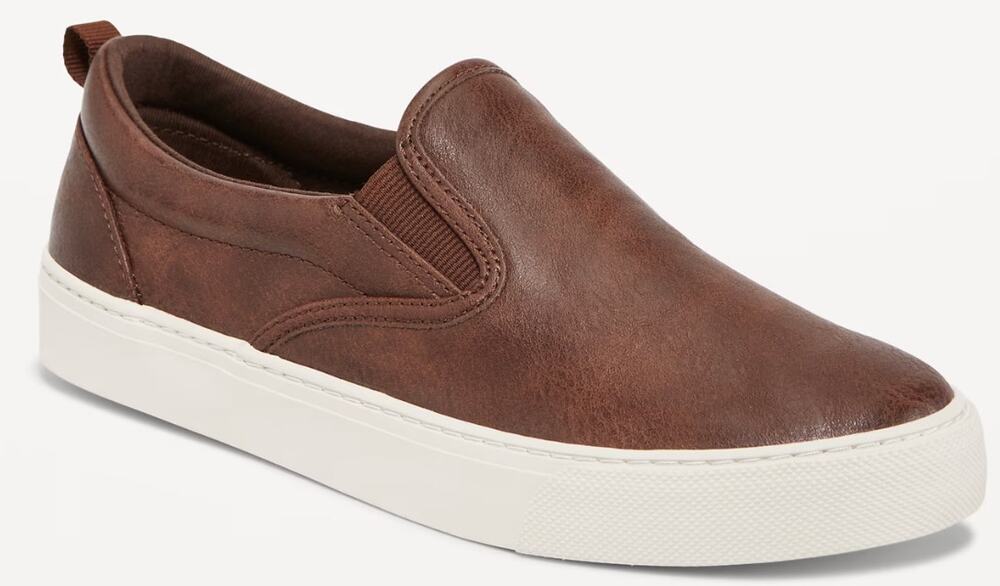 Old Navy Boys Slip-On Sneakers Loafers Size 6Y Brown